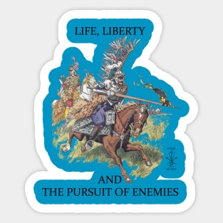 Life Liberty Pursuit Polish Winged Hussar HEMA Buhurt HMB SCA Sticker